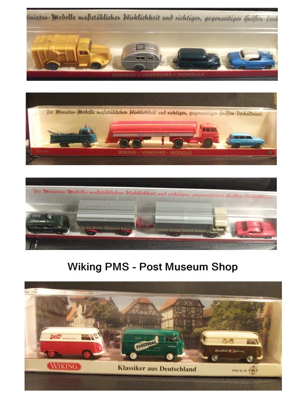 Collage Wikingwelt PMS - verglaste Modellautos